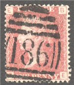 Great Britain Scott 33 Used Plate 146 - BE